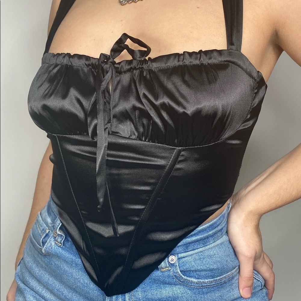 Satin Corset Top